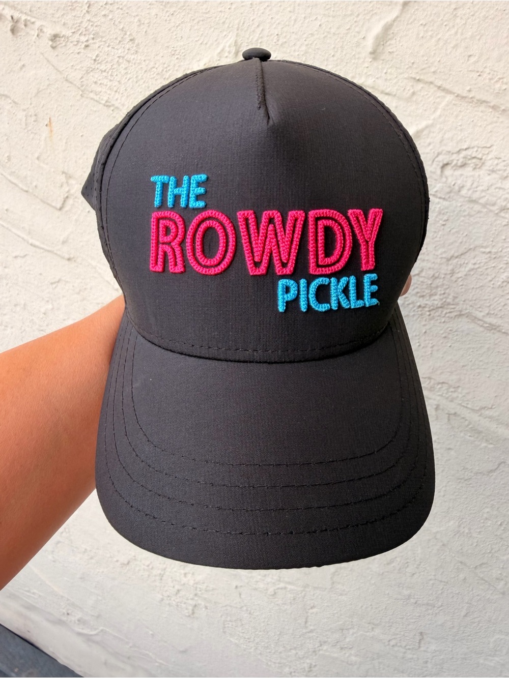 The Rowdy Pickle Women’s Black Baseball Cap